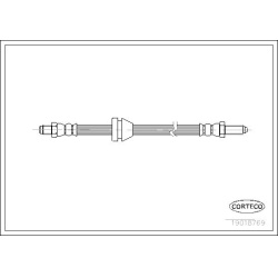 stabdžių žarnelė
                                CORTECO                                                19018769, CORTECO