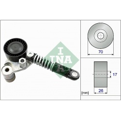 diržo įtempiklis, V formos rumbuotas diržas
                                INA                                           