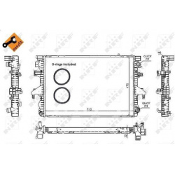 Aušinimo radiatorius
                                NRF                                                53795, NRF, 53795, a