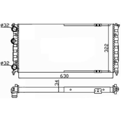 Aušinimo radiatorius
                                NRF                                58135, NRF, 58135, auto detalė
