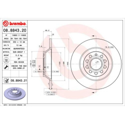 stabdžių diskas (1vnt) PRIME LINE
                                BREMBO                                                08.