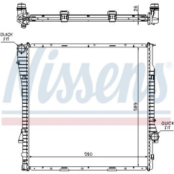 Aušinimo radiatorius
                                NISSENS                                                60789A, NISSENS,
