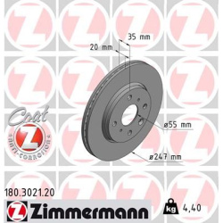 stabdžių diskas (1vnt) COAT Z
ZIMMERMANN 180