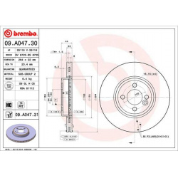 stabdžių diskas (1vnt) PRIME LINE
                                BREMBO                                                09.