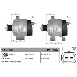 kintamosios srovės generatorius
                                DENSO                                                DAN1063