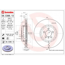 stabdžių diskas (1vnt) PRIME LINE - Composite
                                BREMBO                                       