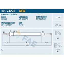 kaitinimo žvakė
                                FAE                                                74225, Nenurodytas gamin