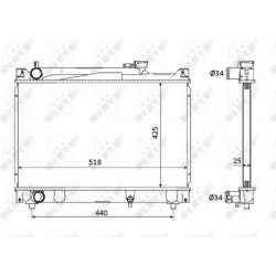 Aušinimo radiatorius
                                NRF                                                53882, NRF, 53882, a