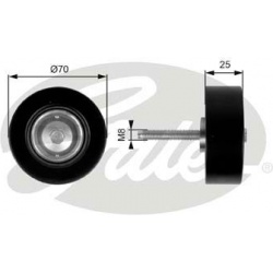kreipiantysis skriemulys, V formos rumbuotas diržas DriveAlign™
                                GATES                     