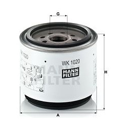 kuro filtras
MANN-FILTER WK1020X, MANN-FILTER,