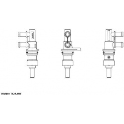 termostatas, aušinimo skystis
BorgWarner (Wahler)
