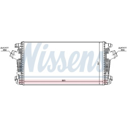 tarpinis suslėgto oro aušintuvas, kompresorius ** FIRST FIT **
                                NISSENS                     