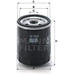 alyvos filtras
                                MANN-FILTER                                W7020, MANN-FILTER, W7020, auto det