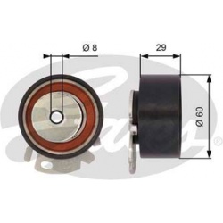 įtempiklio skriemulys, paskirstymo diržas PowerGrip™
                                GATES                               