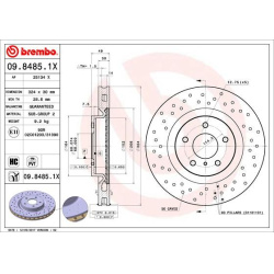 stabdžių diskas (1vnt) XTRA LINE - Xtra
                                BREMBO                                             