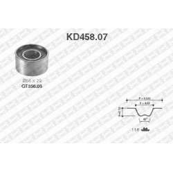 paskirstymo diržo komplektas
                                SNR                                                KD458.07, SN