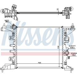 Aušinimo radiatorius
                                NISSENS                                                630734, NISSENS,