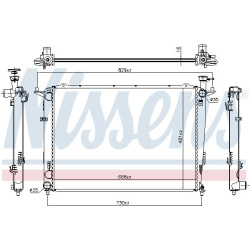 Aušinimo radiatorius
                                NISSENS                                                66693, NISSENS, 
