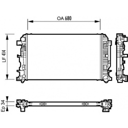 Aušinimo radiatorius
                                VALEO                                                735088, VALEO, 735