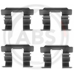 priedų komplektas, diskinių stabdžių trinkelės
                                A.B.S.                                   