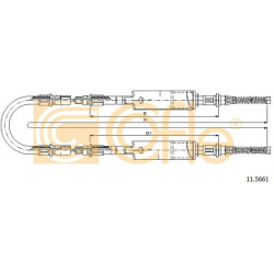 trosas, stovėjimo stabdys
                                COFLE                                                11.5661, Nenu