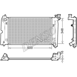 Aušinimo radiatorius
                                DENSO                                                DRM50110, DENSO, D