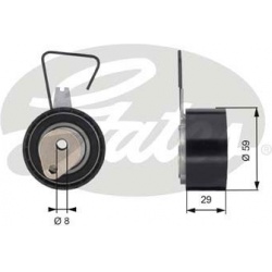 įtempiklio skriemulys, paskirstymo diržas PowerGrip™
                                GATES                               