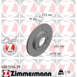 stabdžių diskas (1vnt) COAT Z
                                ZIMMERMANN                                                600