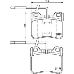 Stabdžių trinkelių rinkinys, diskinis stabdys PRIME LINE
BREMBO