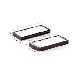 filtras, salono oras
                                MANN-FILTER                                CU24000-2, MANN-FILTER, CU240