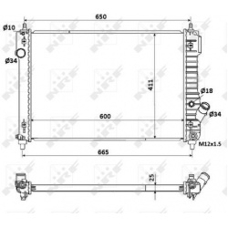 Aušinimo radiatorius
                                NRF                                53903, NRF, 53903, auto detalė