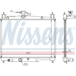Aušinimo radiatorius
NISSENS 64789A, NISSENS,