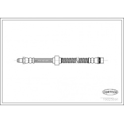 stabdžių žarnelė
                                CORTECO                                                19025691, CORTECO
