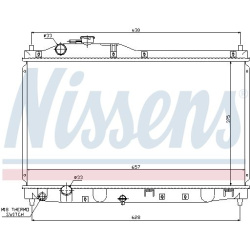 Aušinimo radiatorius
                                NISSENS                                                68145, NISSENS, 