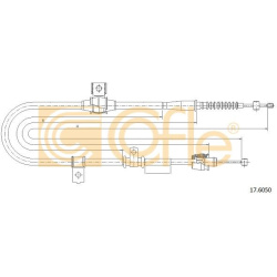 trosas, stovėjimo stabdys
COFLE 17.6050, Nenu