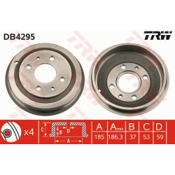 stabdžių būgnas
                                TRW                                                DB4295, TRW, DB4295, au