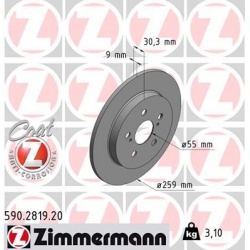stabdžių diskas (1vnt) COAT Z
                                ZIMMERMANN                                                590
