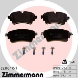 stabdžių trinkelių rinkinys, diskinis stabdys
                                ZIMMERMANN                                22