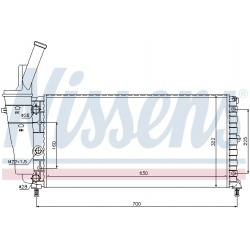 Aušinimo radiatorius
                                NISSENS                                                61892, NISSENS, 