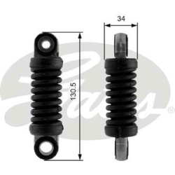 vibracijos slopintuvas, V formos rumbuotas diržas DriveAlign™
                                GATES                       