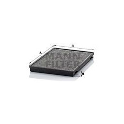 filtras, salono oras
                                MANN-FILTER                                                CUK3943, MANN