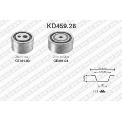 paskirstymo diržo komplektas
                                SNR                                                KD459.28, SN