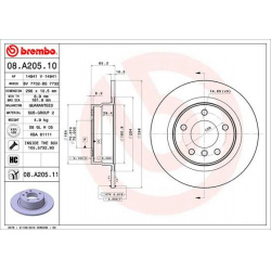 stabdžių diskas (1vnt) PRIME LINE - UV Coated
                                BREMBO                                       