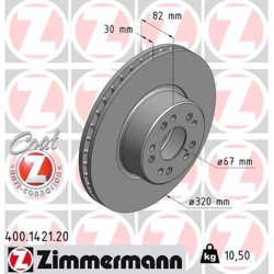 stabdžių diskas (1vnt) COAT Z
                                ZIMMERMANN                                400.1421.20, Nenuro