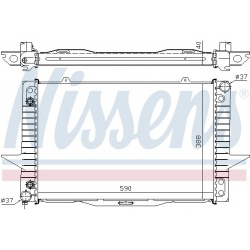 Aušinimo radiatorius
                                NISSENS                                                65535A, NISSENS,