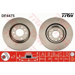 stabdžių diskas (1vnt)
                                TRW                                                DF4475, TRW, DF44