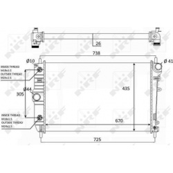 Aušinimo radiatorius
                                NRF                                                59129, NRF, 59129, a