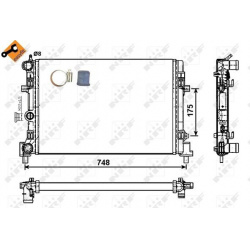 Aušinimo radiatorius
                                NRF                                                53024, NRF, 53024, a
