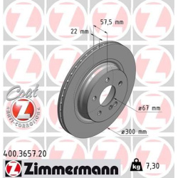 stabdžių diskas (1vnt) COAT Z
                                ZIMMERMANN                                                400