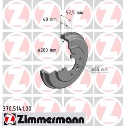 stabdžių būgnas
                                ZIMMERMANN                                                370.5141.00, Nen